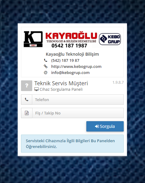 Teknik Servis Yazılım